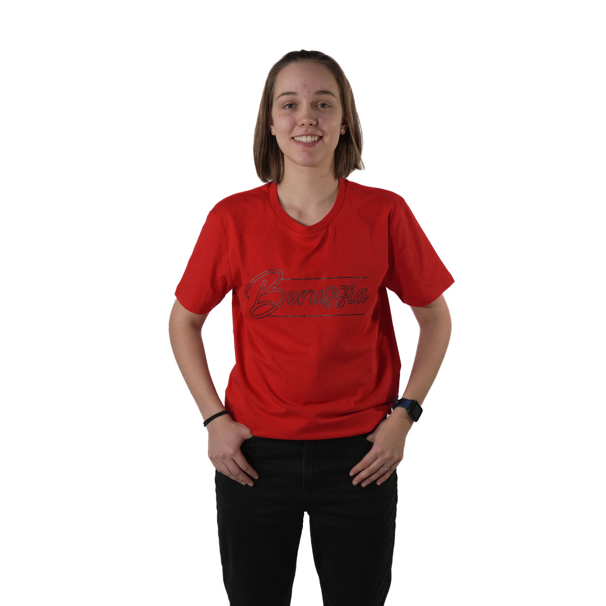 Duesseldorf_T_Shirt_Rot_Frontansicht_Maedchen