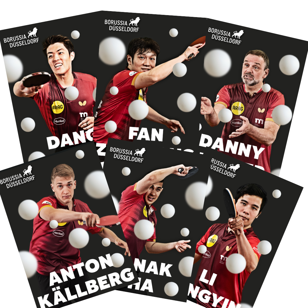 Borussia Düsseldorf Autogrammkarten-Set 2026/27